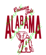 Alabama Elephant Crimson Tide Words Cut File Silhouette SVG INSTANT DOWN... - $66.13 MXN