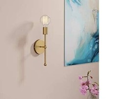 Nautical 1 Wall Light Brass Industrial Exposed Bulb Wall Lamp Fixture Home Light - £88.18 GBP