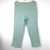 Van Heusen Pull On Capri Pants Womens 2 Stretch Extensible Sage Green Mi... - £10.07 GBP