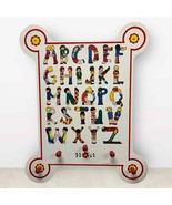 30” x 23” Vtg 1971 alphabet wall art nursery room bending kids letters w... - £69.49 GBP