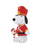 Toy Soldier Nutcracker Snoopy Dog Outdoor Inflatable Christmas Decoration 3.5 FT - £44.77 GBP