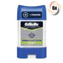 6x Sticks Gillette Aloe Antiperspirant Gel Deodorant | 70ml Dermatologist Tested - $37.77