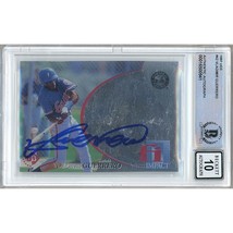Vladimir Guerrero 1997 UD3 Montreal Expos Signed Rookie Card BGS Auto 10 Slab RC - £319.73 GBP