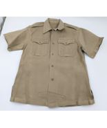 Vietnam War Era Uniform Shirt US Army Summer Mens Khaki Short Sleeve Siz... - $17.52