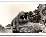 RPPC Monster Statue at Desert View Tower Jacumba California CA UNP Postc... - £5.41 GBP