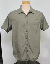 THE NORTH FACE Men&#39;s Sage Green Checkered Short Sleeve Casual Shirt Large - £12.03 GBP