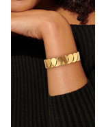 Gold Water Drop Patched Plated Titanium Steel Bangle - $8.00 CAD