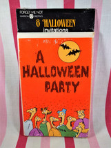 Neat Vintage NEW OLD Stock American Greetings 8pc Halloween Party Invita... - £4.74 GBP