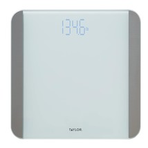 Taylor Glass Digital Bathroom Scale For Body Weight With Motion And Light, White - $41.98