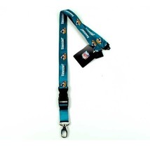 NFL Jacksonville Jaguars Football Official 2-Side TC Lobster Lanyard Keychain - £8.74 GBP