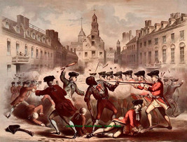 Death of Crispus Attucks 8.5x11&quot; Photo Print William L Champney Boston Massacre - £6.20 GBP