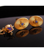 Vintage Masonic Cufflinks / Masonic tie tack / Krementz Fraternal set / ... - £153.39 GBP