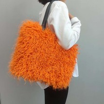 Imitation beach wool wool bag large capacity practical Tote bag fashion ... - $1,047.95 MXN