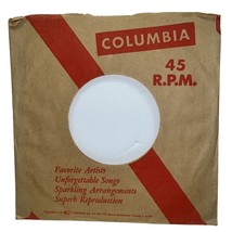 Columbia Records Company Sleeve 45 RPM Vinyl Red Diagonal Line Favorite ... - £5.46 GBP