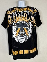 NWT Southpole T Shirt Black Flames Famous Get Rich or Die Trying Hip Hop Mens L - £14.80 GBP