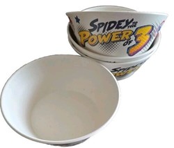 Zak Designs ~ Four (4) Melamine ~ SPIDEY TO THE POWER OF 3 ~ 6&quot; Diameter... - $39.32 CAD