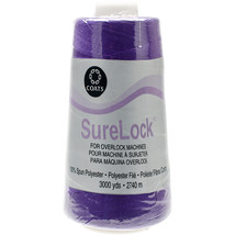 Coats Surelock Overlock Thread 3,000yd-Purple - $12.72
