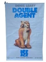 Movie Theater Poster Promo Ice Age Vinyl Wall Hanger Movie Double Agent 4 X 6&#39; - £75.19 GBP