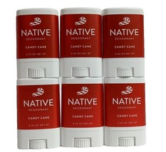 6X Native Limited Candy Cane Deodorant Mini Travel Size .35 Oz. Each - £15.88 GBP