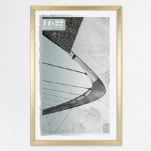 MCS Gallery Foundation Poster &amp; Picture Frame For Wall Art, Brass, 14 x 22 (3PK) - £48.47 GBP