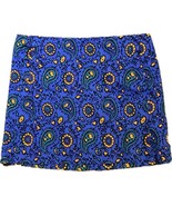 J. Crew Stretch Blue Paisley Mini Skirt size 10 zip and pockets - $300.97 MXN