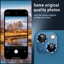[2 Pack] Designed For Iphone 13 / Iphone 13 Mini Camera Lens Protector Metal Tem - £23.76 GBP