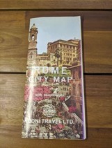 Vintage Kuoni Rome City Map Travel Brochure - £46.51 GBP