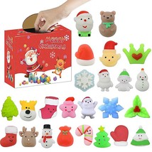 24pcs Christmas Squeeze Toys Relieve Stress Toys Xmas Advent Blind Box For Kids - £18.94 GBP