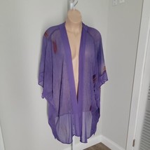 Kloz Lyne Plus Sheer Tunic Top ~ Sz 1X ~ Purple - $22.49