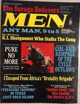 MEN Magazine April 1968 Earl Norem art, Girl-Raid Rampage of the Cycle O... - $14.84