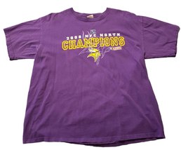 Minnesota Vikings 2008 NFC North Champions NFL XL Anvil T-Shirt  - $11.87