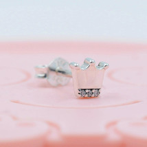 Me Collection Sterling Silver My Crown Single Stud Earring with CZ (Single) - $8.80