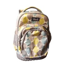 Tilami Rolling Wheels Backpack Travel School Bag Unisex Extendable Handle 19&quot; - £25.74 GBP