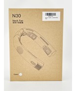 N30 Neck Fan Portable Rechargeable Silver White - $27.34 CAD