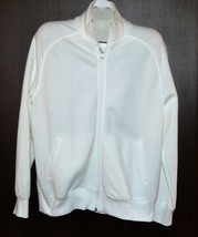 H&amp;M Men&#39;s White Cotton Pockets Zipper Sweater Size L  NEW    ￼ - £22.07 GBP