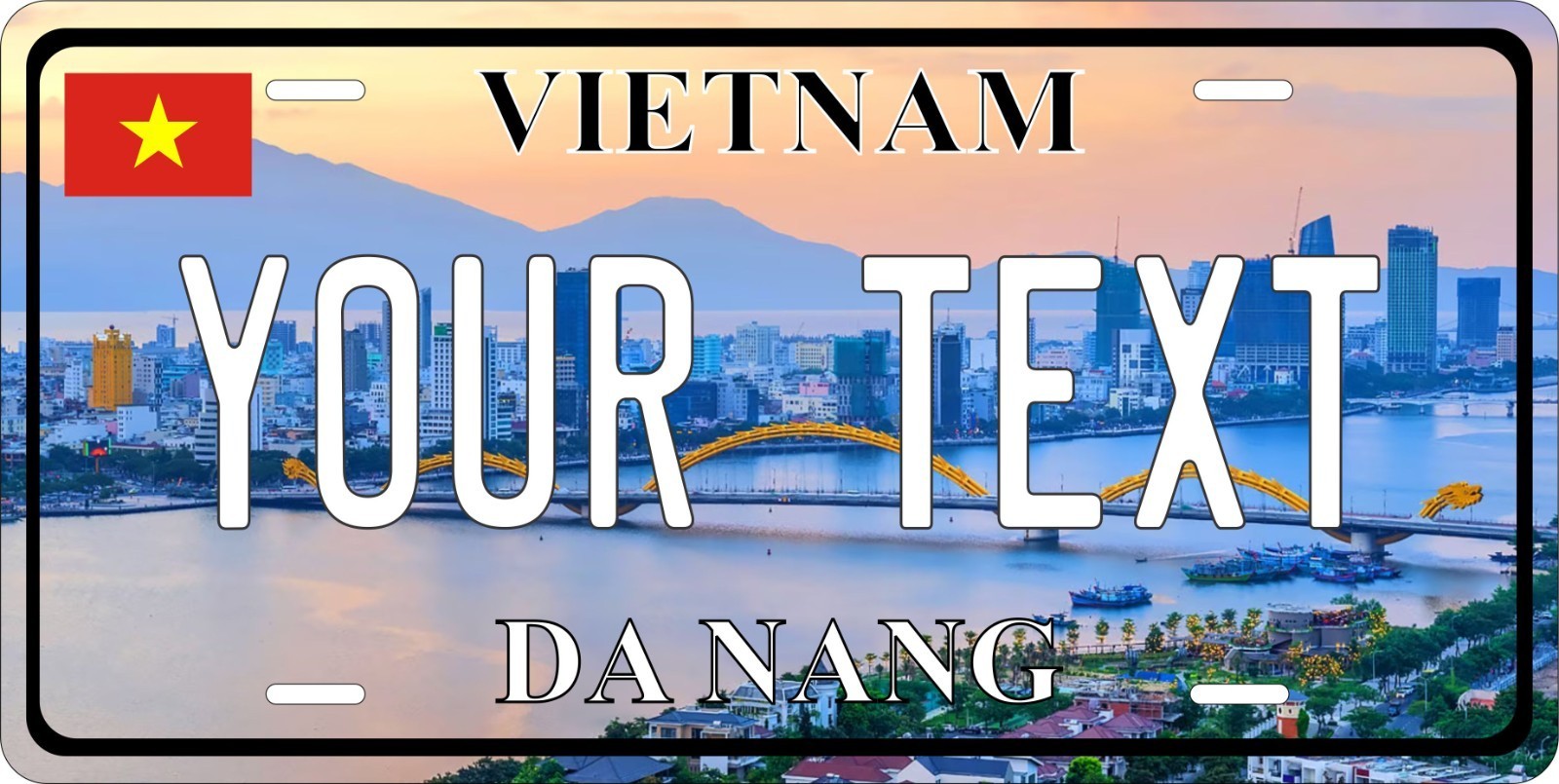 Vietnam Da Nang City  License Plate  Custom Auto Bike Motorcycle Tag - $10.59+