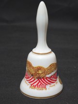 Vintage WESTMORELAND 5.25&quot; Glass Bell Hand Painted SPIRIT OF 76 On Milk ... - $246.22 MXN