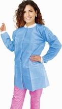 Disposable Lab Coats for Adults Medium Pack of 10 SMS Medical PPE Clothing - £23.52 GBP