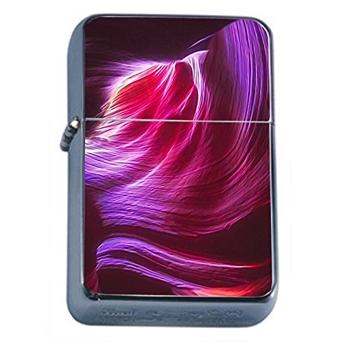 Abstract Background Flip Top Oil Lighter Em8 Smoking Cigarette Silver Ca... - $8.95