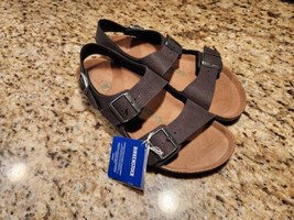 Birkenstock Mens Size 10 EU 43 Milano Vintage Wood Roast Leather Sandals  - $107.91