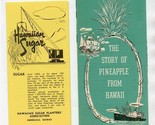 The Story of Pineapple from Hawaii &amp; Hawaiian Sugar Brochures 1950&#39;s - $21.78