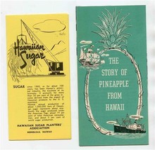 The Story of Pineapple from Hawaii &amp; Hawaiian Sugar Brochures 1950&#39;s - £17.02 GBP