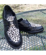 Brighton Italy Leather/Cow hair Loafer-Strap w/silver deco Fur Toe Inset... - $852.00 MXN