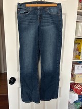 Vtg Women&#39;s Lucky Brand Dungarees by Gene Montesano Dark Wash Blue Jeans Sz 8/29 - £9.88 GBP