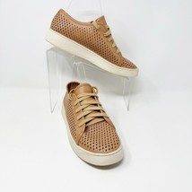 Mi.iM Womens Tan Laser cut Faux Leather Lace up Leather Insole Sneaker, ... - $29.65