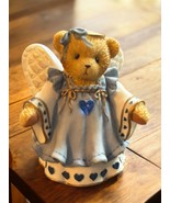 Enesco Cherished Teddies Miniature Angel Figurine Blue Birthstone Retire... - $37.11