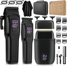 Hair Clippers For Men Professional,Cordless Beard Trimmer, Razor With Case - $129.97