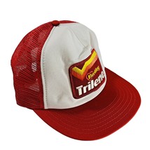 Berkley Trilene Trucker Hat Cap Snapback Embroidered Patch Mesh Fishing Vintage - £17.65 GBP