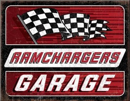 Ramchargers Garage Speed Shop Muscle Car Detroit Chevy Wall Decor Metal ... - $21.77