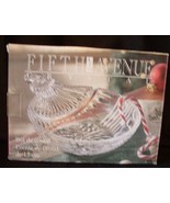 Fifth Avenue LTD 6&quot; Crystal Ornament Dish NEW in Box - Candy Dish, Ashtr... - $23.29 CAD